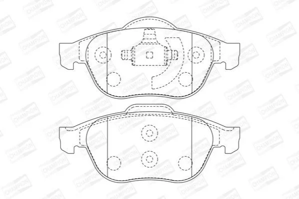<strong>Колодки гальмівні дискові CHAMPION 573017CH (фото 1)</strong>