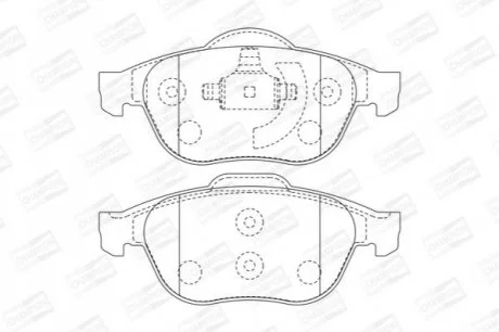 Колодки тормозные дисковые передние Renault Laguna II для CHAMPION 573017CH фото товара
