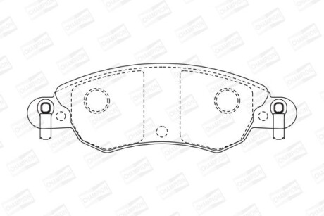 Купить Колодки гальмівні дискові CHAMPION 573026CH по низкой цене в Украине (фото 1)