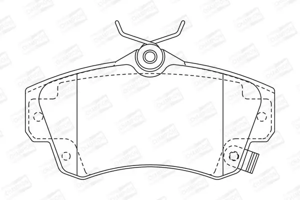 <strong>CHRYSLER гальмівні колодки передн.PT Cruiser 00- CHAMPION 573033CH (фото 1)</strong>
