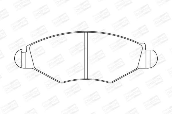 <strong>PEUGEOT Тормозные колодки передн. 206 98- CHAMPION 573051CH (фото 1)</strong>