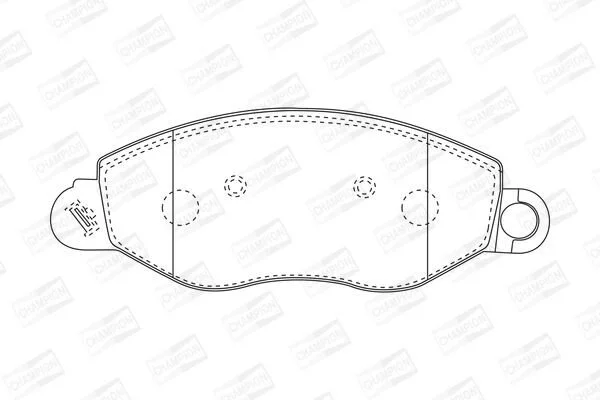 <strong>Колодки тормозные дисковые передние Ford Transit (00-06) CHAMPION 573110CH (фото 1)</strong>