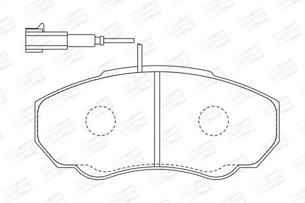 <strong>Колодки гальмівні дискові передні Citroen Jumper I/ Fiat Ducato (94-, 06-) CHAMPION 573113CH (фото 1)</strong>