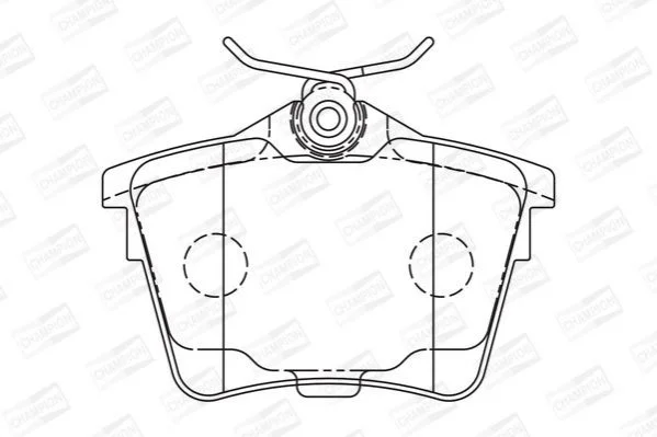 <strong>Колодки тормозные дисковые задние Citroen C5 III/ Peugeot 407 (04-11) CHAMPION 573133CH (фото 1)</strong>
