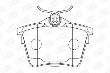 Колодки тормозные дисковые задние Citroen C5 III/ Peugeot 407 (04-11) для CHAMPION 573133CH фото товара