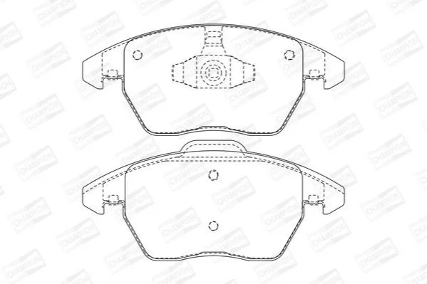 <strong>Колодки гальмові дискові передні Citroen C4 2.0i / 2.0 HDI CHAMPIO CHAMPION 573134CH (фото 1)</strong>