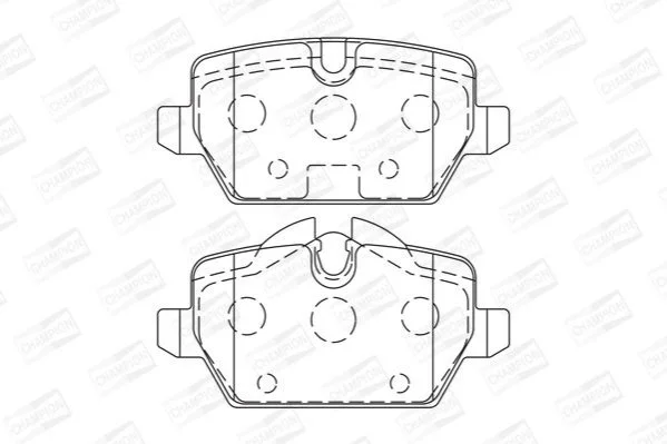 <strong>Колодки тормозные дисковые задние BMW 1 (E81,E87), 3 (E90) CHAMPION 573136CH (фото 1)</strong>