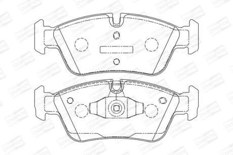 Колодки гальмівні дискові CHAMPION 573138CH фото товара