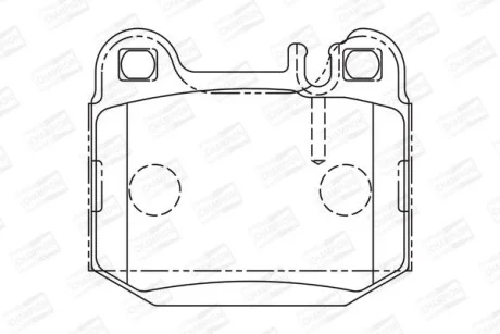Колодки тормозные дисковые задние MB M-Class (W163) для CHAMPION 573147CH фото товара