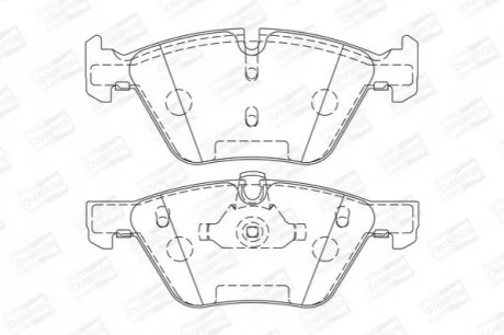 Колодки гальмові дискові передні BMW Sries 3 (E90) 01/05-, Sries 5 (E60) для CHAMPION 573151CH фото товару