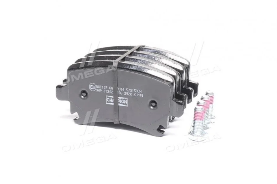 <strong>Колодки тормозные дисковые задние AUDI A3, A4, A6 SEAT Toledo III SKODA Octavia II VW Golf V, Touran CHAMPION 573158CH (фото 1)</strong>