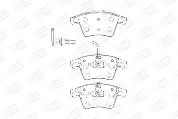 <strong>Колодки гальмівні дискові передні VW T5 CHAMPION 573160CH (фото 1)</strong>