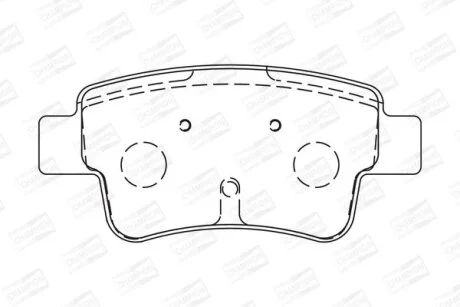 Колодки гальмівні дискові для Opel, Vauxhall, Abarth, Fiat CHAMPION 573166CH фото товара