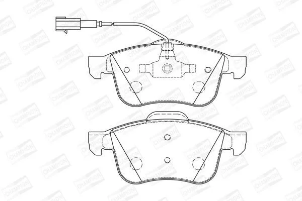<strong>ALFA ROMEO гальмівні колодки передн. 05- CHAMPION 573173CH (фото 1)</strong>
