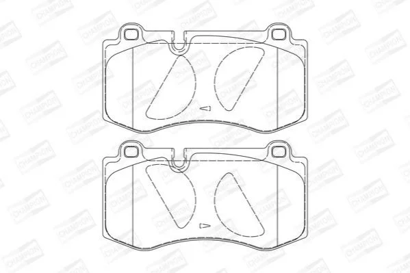<strong>Колодки гальмові дискові передні MERCEDES-BENZ E-CLASS (W211) 02-09, S-CLASS CHAMPION 573178CH (фото 1)</strong>