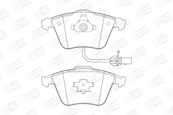 <strong>Колодки гальмові дискові передні AUDI A4, A6 CHAMPION 573196CH (фото 1)</strong>