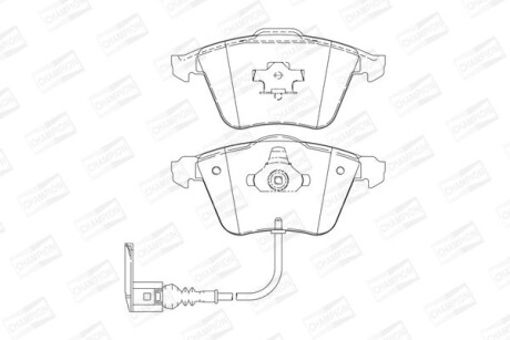Колодки гальмівні дискові CHAMPION 573197CH фото товару