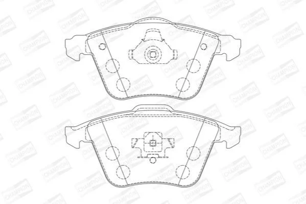 <strong>Колодки гальмові дискові передні FORD FOCUS II (DA_, HCP, DP) 04-13|MAZDA 6 S CHAMPION 573199CH (фото 1)</strong>