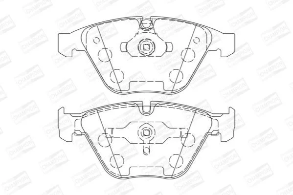 <strong>Колодки гальмівні дискові CHAMPION 573210CH (фото 1)</strong>