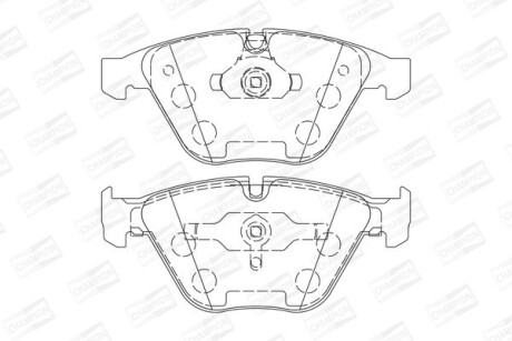 Колодки гальмівні дискові CHAMPION 573210CH фото товара