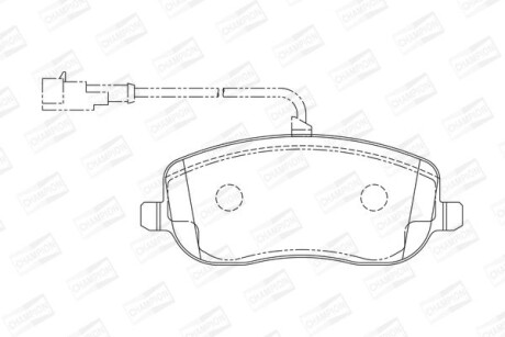 Колодки гальмівні дискові CHAMPION 573217CH фото товара