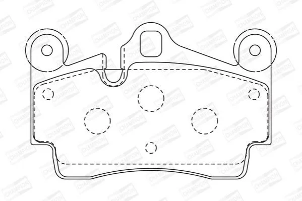 <strong>Колодки гальмівні дискові задні PORSCHE Cayenne, VW Touareg CHAMPIO CHAMPION 573227CH (фото 1)</strong>