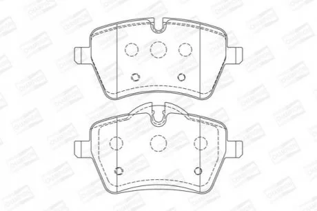 Колодки гальмові дискові передні MINI MINI (R50, R53) 01-06, MINI (R56) 05-14 для Mini CHAMPION 573234CH фото товару