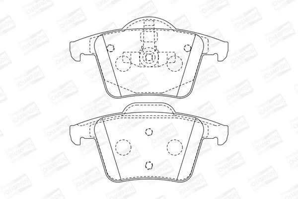 <strong>Колодки тормозные дисковые задние Volvo XC90 I CHAMPION 573236CH (фото 1)</strong>