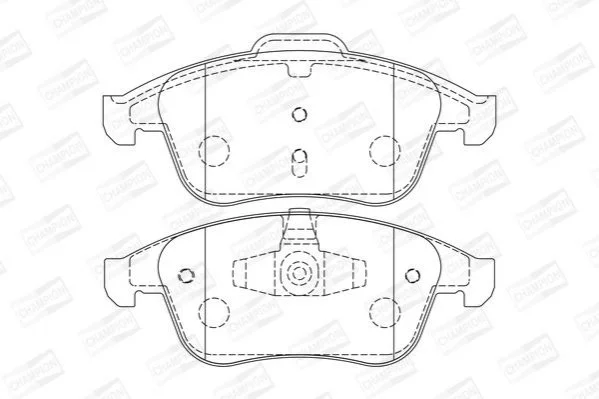 <strong>Колодки тормозные дисковые передние RENAULT Laguna III CHAMPION 573243CH (фото 1)</strong>