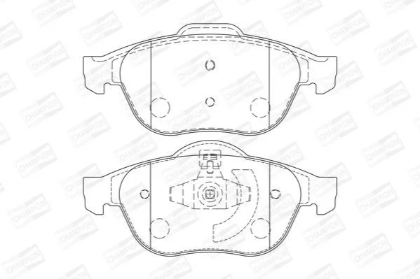 <strong>Колодки гальмівні дискові CHAMPION 573245CH (фото 1)</strong>