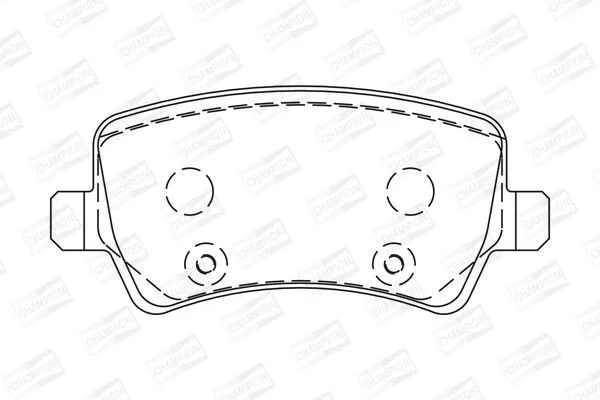 <strong>Колодки тормозные дисковые задние Land Rover Freelander 2/ Volvo V60 I, S80 II, CHAMPION 573250CH (фото 1)</strong>