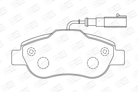 Колодки гальмівні дискові CHAMPION 573266CH фото товара