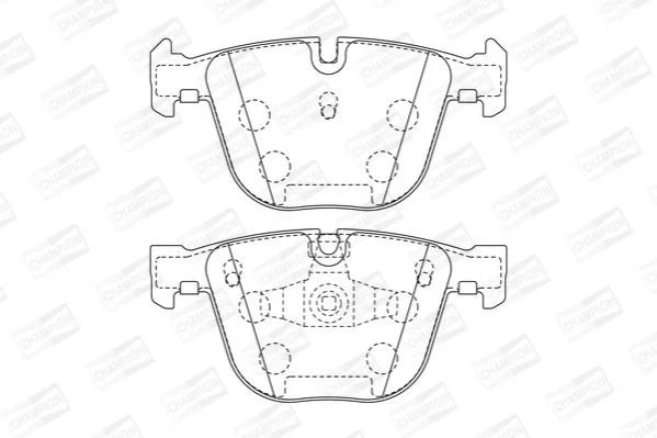 <strong>Колодки гальмівні дискові задні BMW 7 serie (08-) CHAMPION 573271CH (фото 1)</strong>