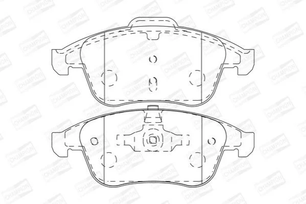 <strong>RENAULT Тормозные колодки передн.Laguna 08- CHAMPION 573273CH (фото 1)</strong>