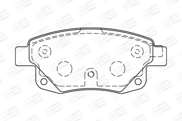 <strong>Колодки гальмівні дискові задні Transit 2.2TDCi, 2.3 16V, 2.4 TDCi (06-) (5732 CHAMPION 573277CH (фото 1)</strong>