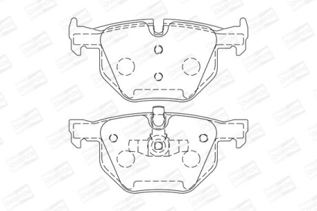 Колодки гальмівні дискові CHAMPION 573285CH фото товара
