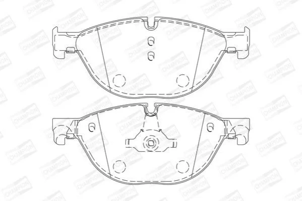 <strong>Колодки гальмові дискові передні BMW 7 serie (08-) CHAMPION 573292CH (фото 1)</strong>