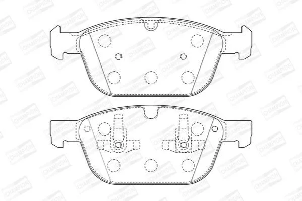 <strong>Колодки гальмові дискові передні Volvo XC60 (08-) CHAMPION 573293CH (фото 1)</strong>