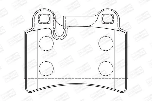 <strong>VW Тормозные колодки задн.Touareg 02- (сист.Brembo) CHAMPION 573297CH (фото 1)</strong>