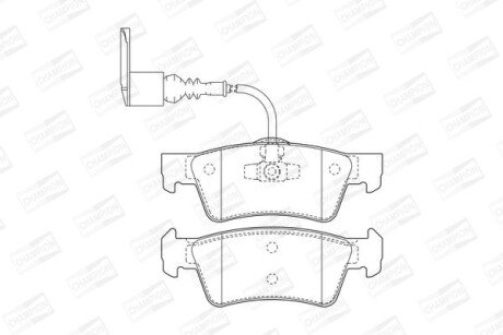 Гальмівні колодки до дисків CHAMPION 573303CH фото товару