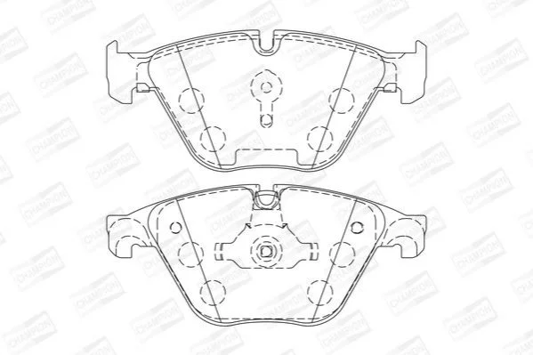 <strong>Колодки гальмові дискові передні BMW 5 (F10, F18) CHAMPION 573305CH (фото 1)</strong>