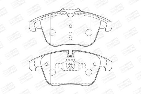 Колодки гальмівні дискові CHAMPION 573311CH фото товару