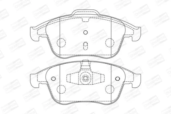 <strong>Колодки тормозные дисковые передние Renault Megane III, Scenic III, Fluence (12- CHAMPION 573316CH (фото 1)</strong>