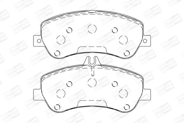 <strong>Гальмівні колодки пер. MB GLK X204 08-15 (TRW) CHAMPION 573321CH (фото 1)</strong>