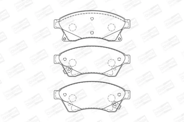 <strong>Колодки тормозные дисковые передние CHEVROLET AVEO Saloon (T300) 11-, CRUZE (J300) 09-|OPEL ASTRA J (P10) 09-15 CHAMPION 573332CH (фото 1)</strong>