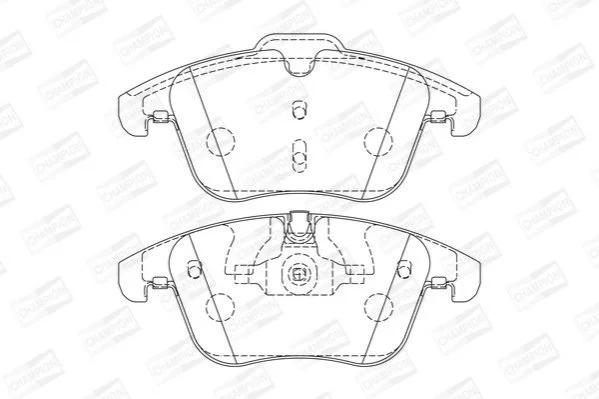 <strong>Колодки тормозные дисковые передние JAGUAR XK, S-Type, XJ8 CHAMPION 573336CH (фото 1)</strong>