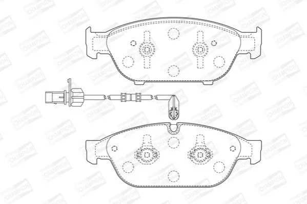 <strong>Колодки гальмові дискові передні AUDI A6 (4G2, C7, 4GC) CHAMPION 573381CH (фото 1)</strong>