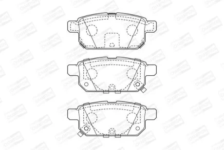 Колодки тормозные дисковые задние Suzuki SX4 (13-), Vitara (15-) CHAM для CHAMPION 573384CH фото товара