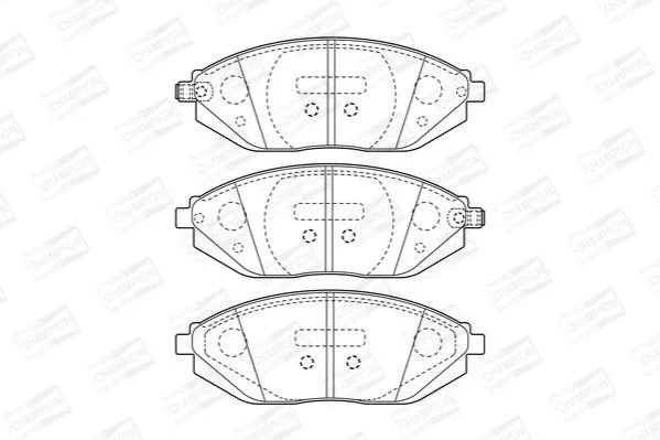 <strong>Колодки гальмівні дискові CHAMPION 573385CH (фото 1)</strong>