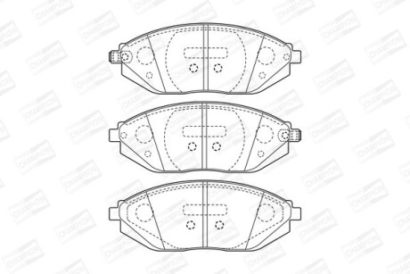 Колодки гальмівні дискові CHAMPION 573385CH фото товару
